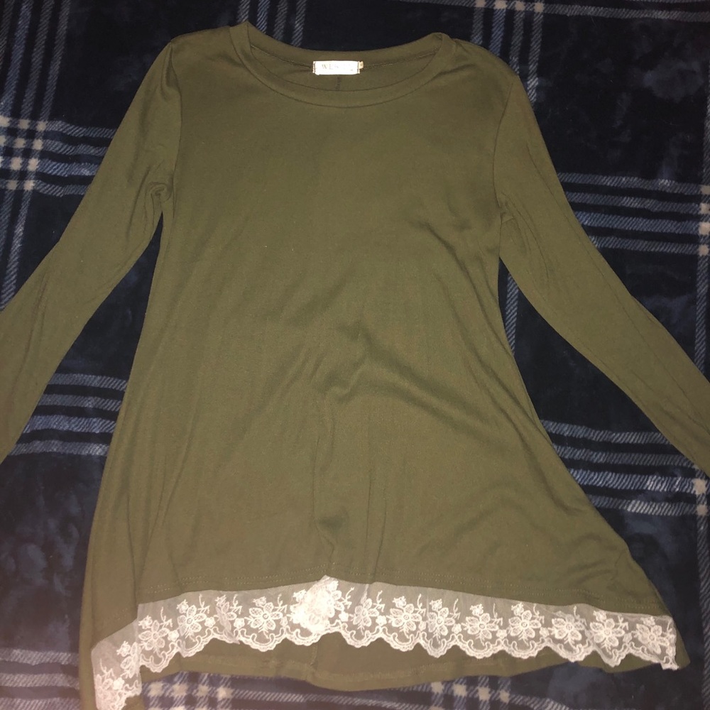 Dark Green Top